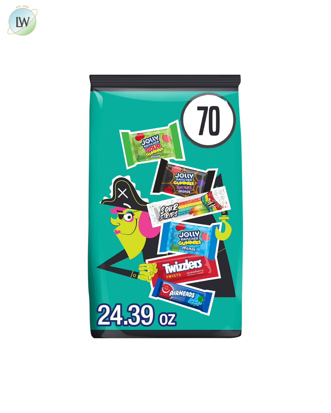 Hershey's Assorted Fruit Flavored Halloween Candy, 24.39 oz. (70 Pcs.)