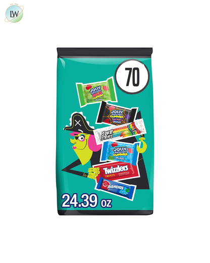Hershey's Assorted Fruit Flavored Halloween Candy, 24.39 oz. (70 Pcs.)