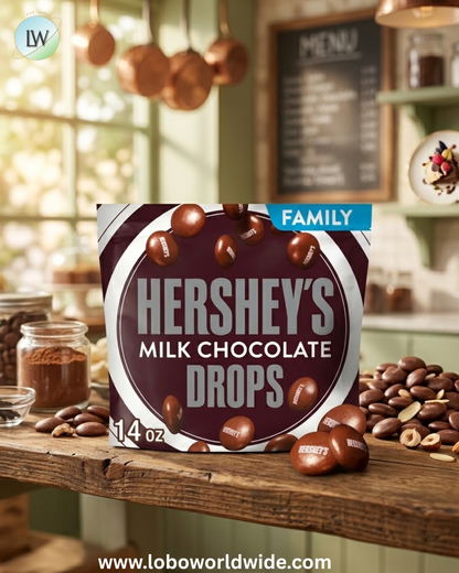 Hershey's Drops Milk Chocolate Candy, Family Pack 14 oz
