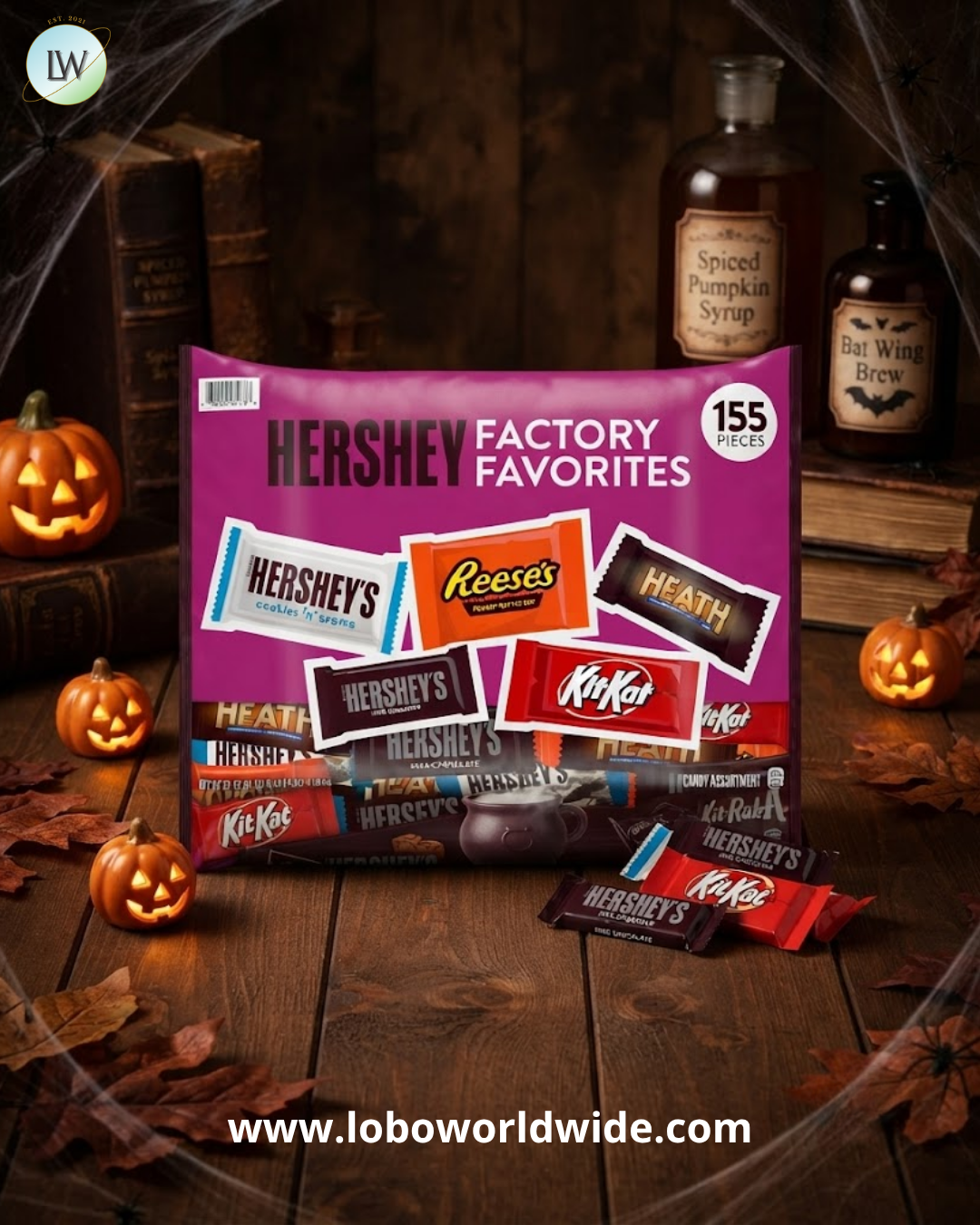 Hershey's Factory Favorites Snack Size Candy Assortment, 62.81 oz. (155 Pcs.)
