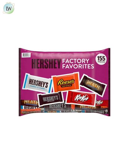 Hershey's Factory Favorites Snack Size Candy Assortment, 62.81 oz. (155 Pcs.)
