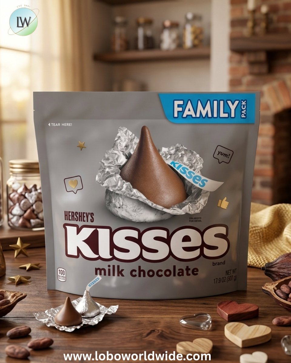 Hershey's Kisses Milk Chocolate Candy, Family Pack 17.9 oz