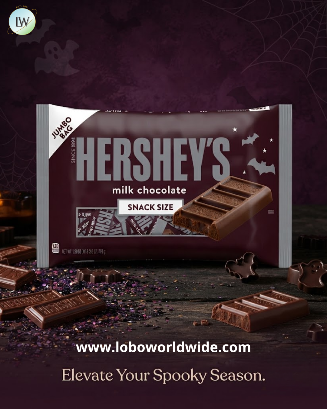 Hershey's Milk Chocolate Snack Size, 19.8 oz.
