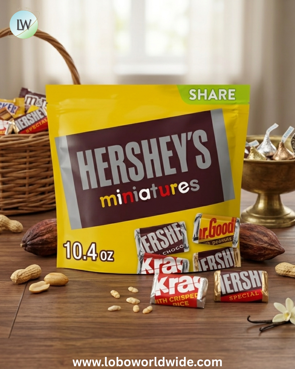 Hershey's Miniatures Assorted Chocolate Candy, Share Pack 10.4 oz