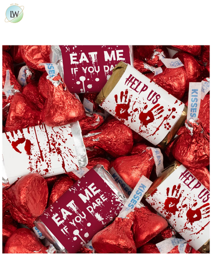Hershey's Miniatures & Kisses Halloween Candy, 1.52 lb. (124 Pcs.)