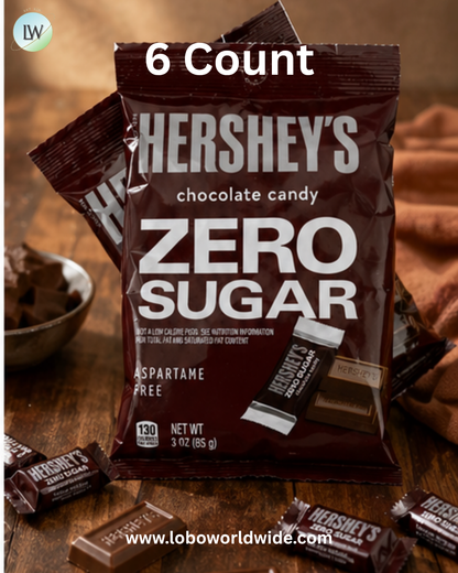 Hershey's Sugar Free Chocolate Bar 3oz Bag