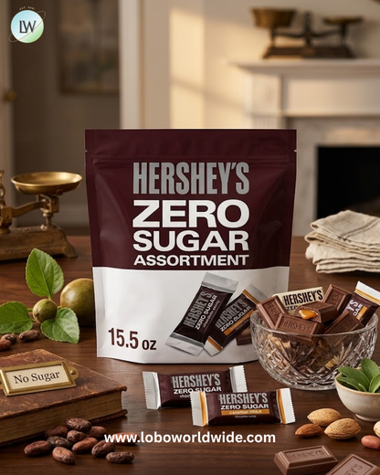 Hershey's Zero Sugar Assorted Chocolate Candy, Bag 15.5 oz