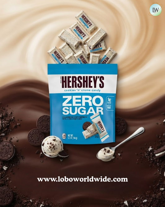 Hershey's Zero Sugar Cookies 'n' Creme Candy Bag, 5.1 oz.