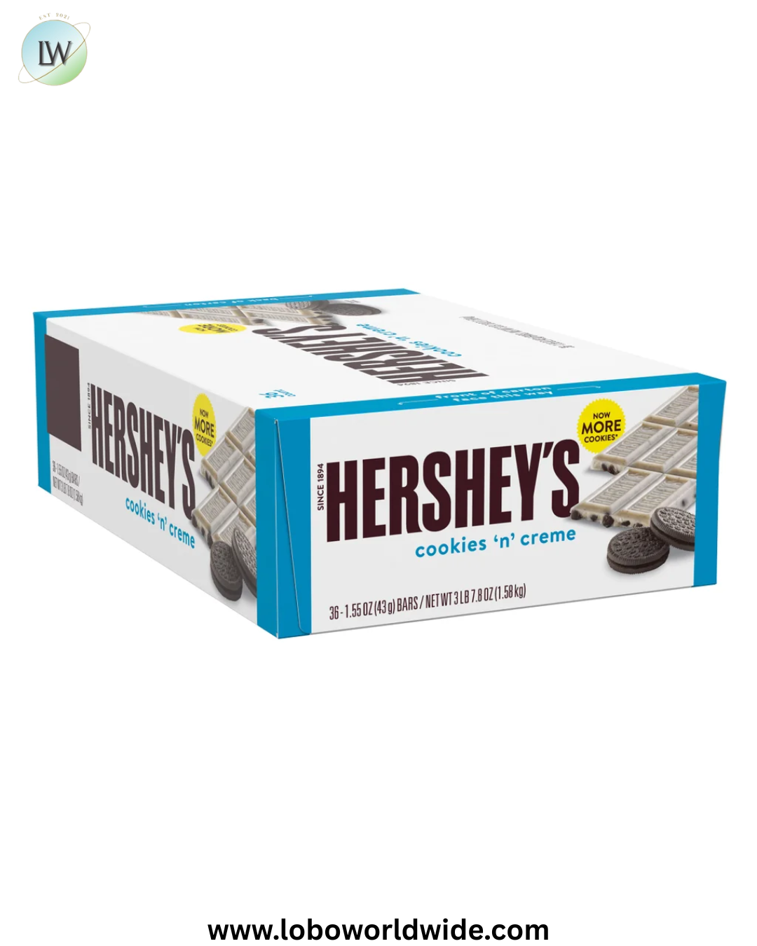 Hershey's, Cookies N' Creme, 1.55 oz, 36-count