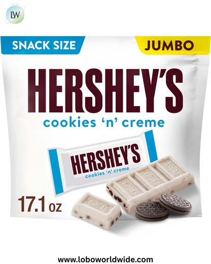 Hershey's Cookies 'n' Creme Snack Size Candy, Bag 17.1 oz
