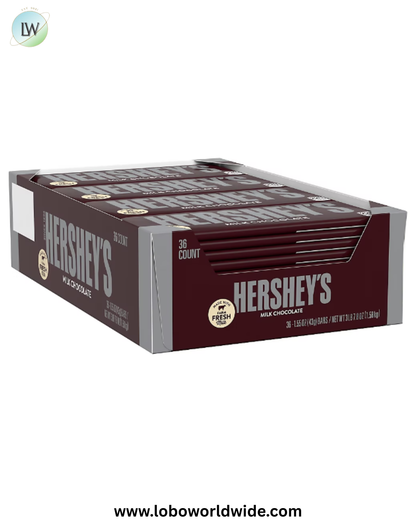 Hershey's Full Size Milk Chocolate Candy Bars Bulk Pack, 36 pk./1.55 oz.