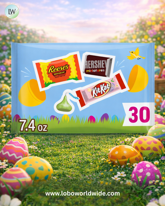 Hershey`s, Kit Kat® and Reese`s Assorted Chocolate, Easter Candy Bag, 7.4 oz (30 Pieces)