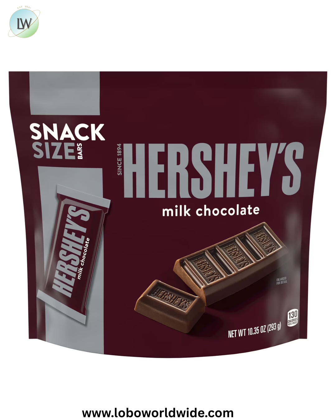 Hershey's Milk Chocolate Snack Size Candy, Bag 10.35 oz