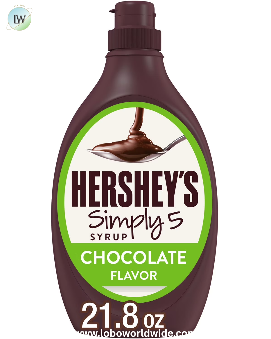 Hershey's Simply 5 Chocolate Syrup, Bottle 21.8 oz