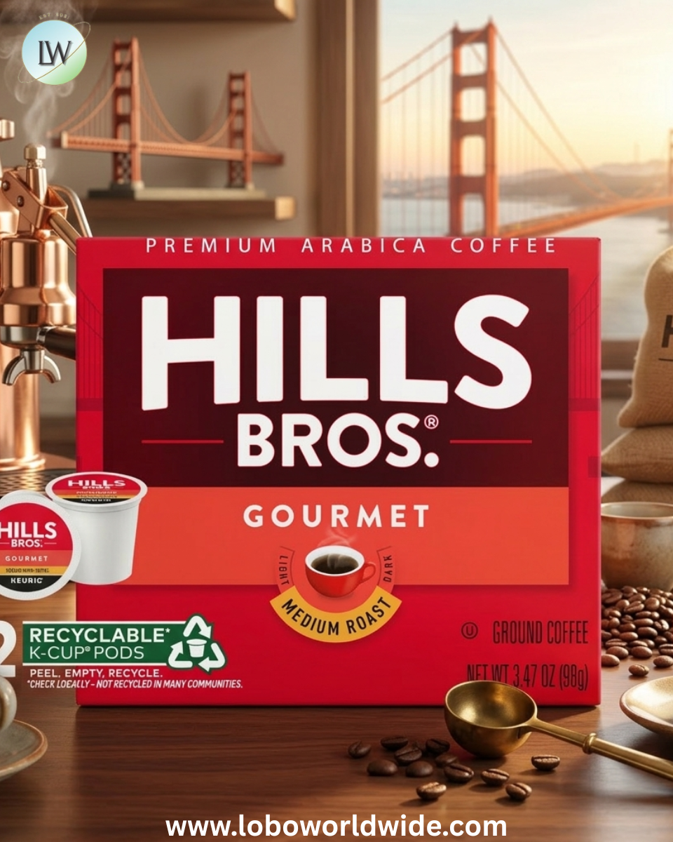 Hills Bros. Gourmet Blend 100% Arabica Medium Roast, K-Cup® Coffee Pods, 12-Count Box