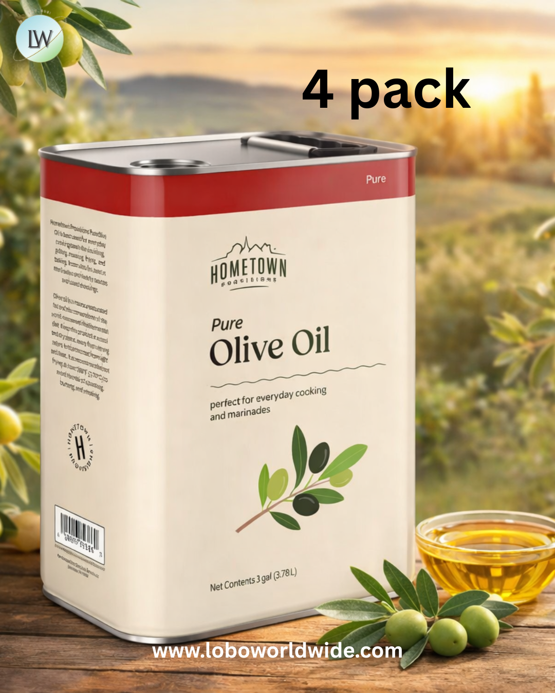 Hometown Provisions Olive Oil - 4/case