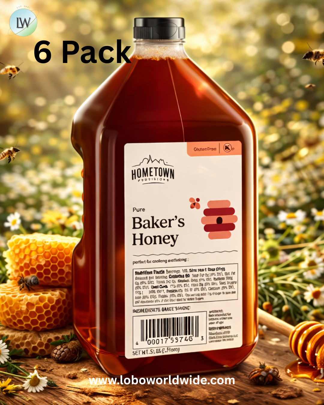 Hometown Provisions 5lb Honey - 6/Case