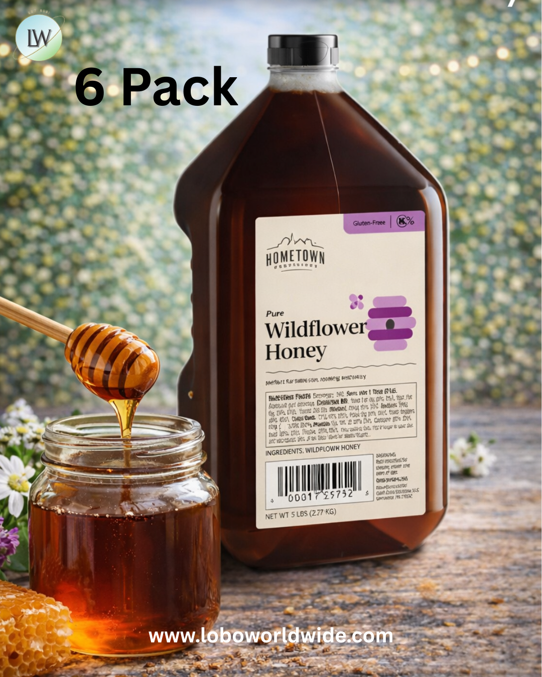 Hometown Provisions 5lb Honey - 6/Case