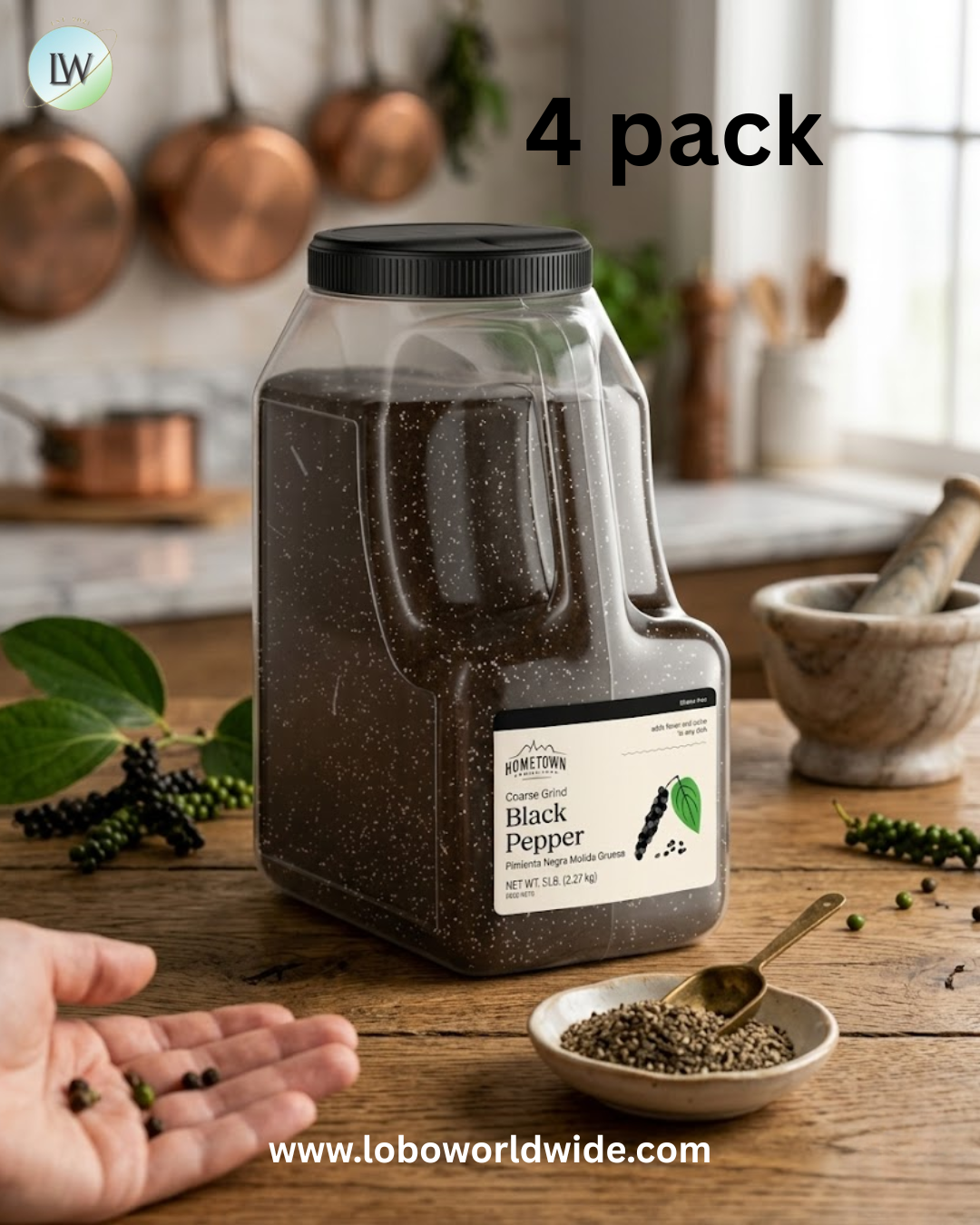 Hometown Provisions Coarse Grind Black Pepper