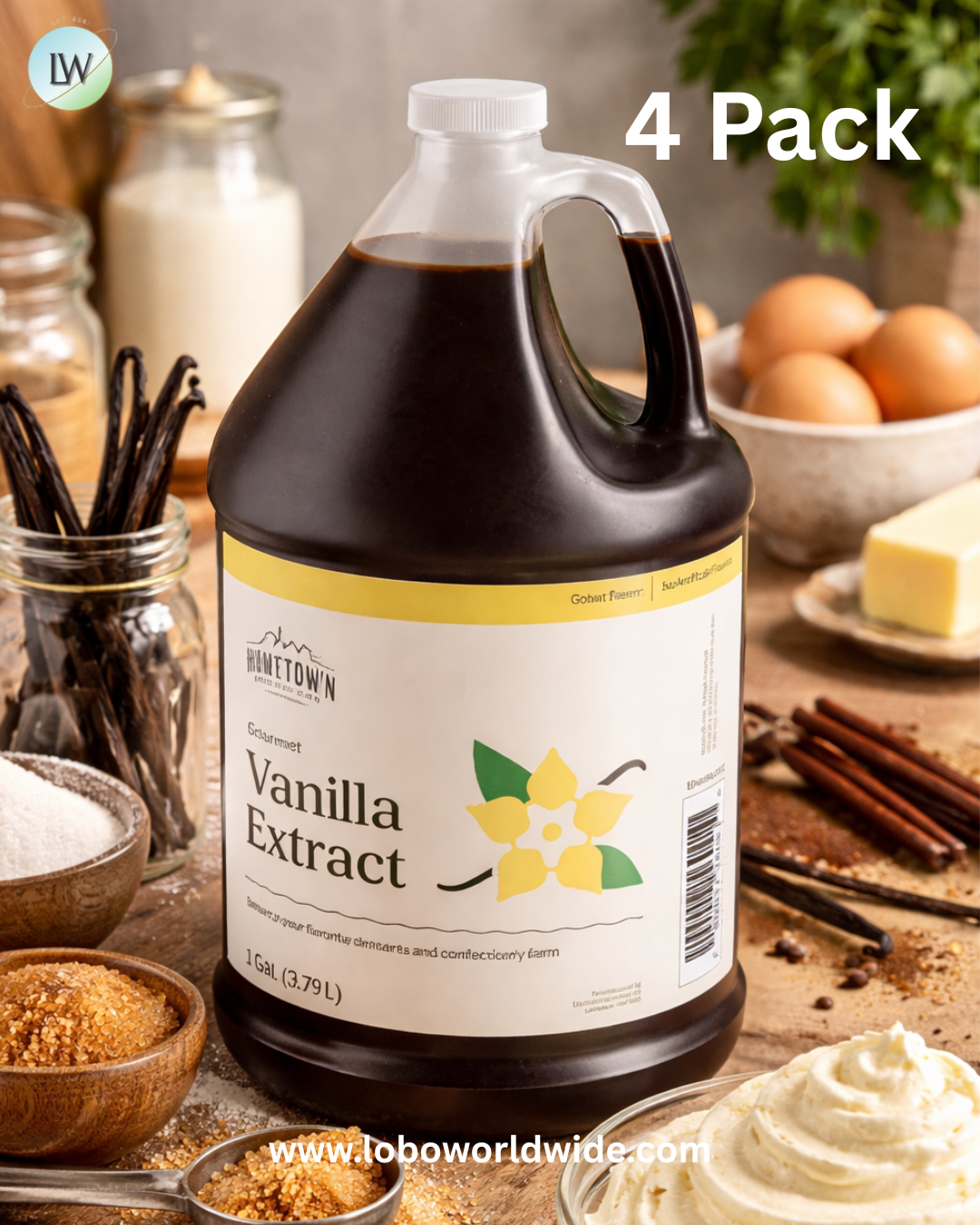Hometown Provisions Gourmet Pure Vanilla Extract.