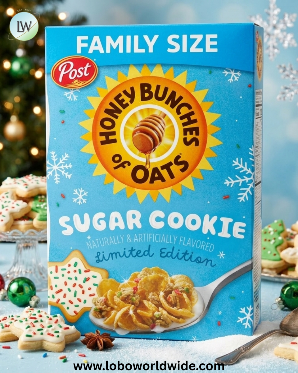 Honey Bunches of Oats Sugar Cookie Breakfast Cereal, Cholesterol Free, Made with Whole Grain Cereal, 15.2 Ounces