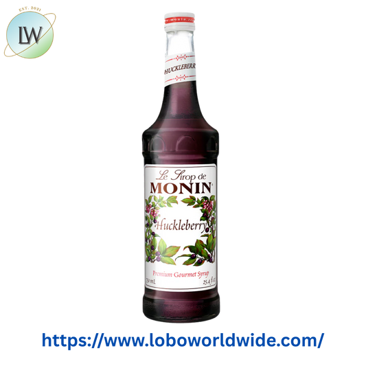 Monin Premium Huckleberry Flavoring Syrup 750 mL