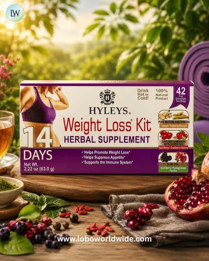 Hyleys Tea, 14 Days Weight Loss Kit, 42 Foil Envelope Tea Bags, 2.22 oz (63 g)