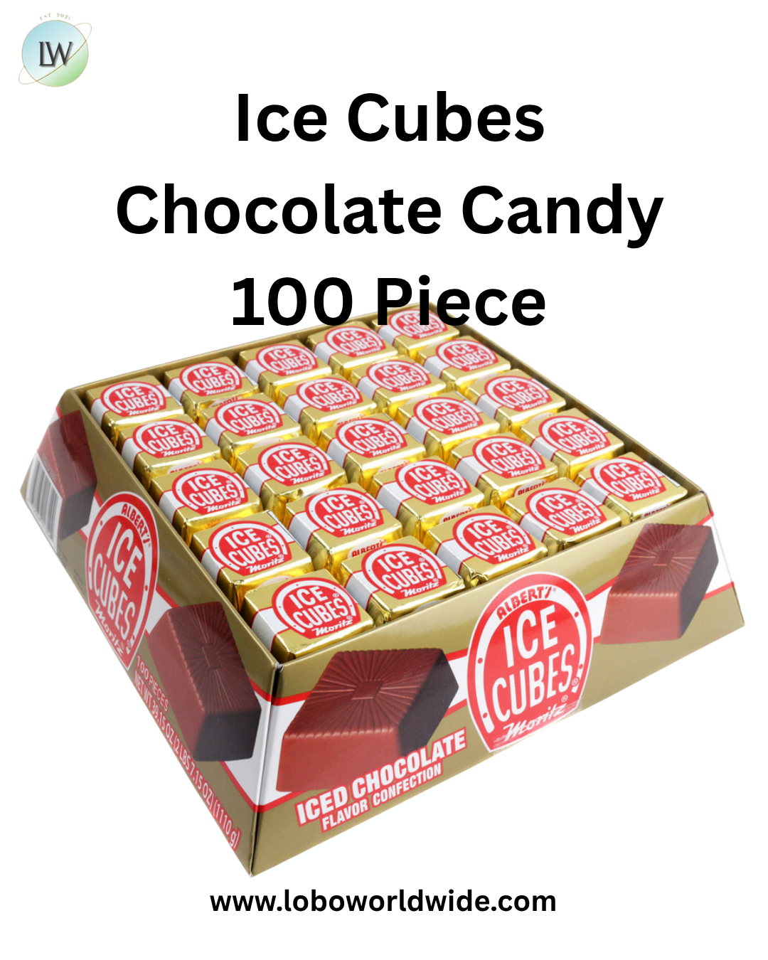 Ice Cubes Chocolate Candy 100 Piece
