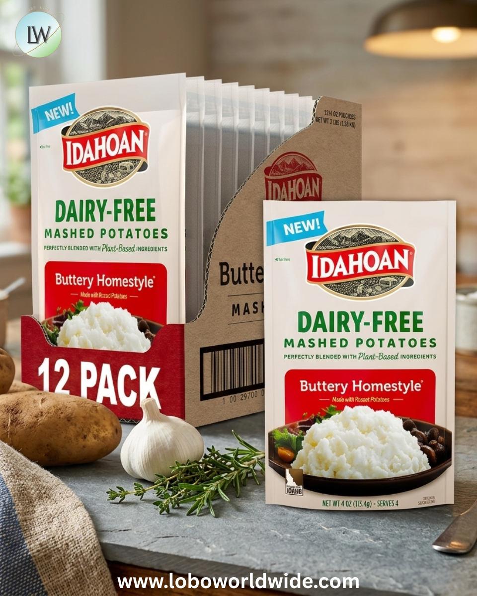 Idahoan Dairy-Free Mashed Potatoes, 4 oz (pack of 12)