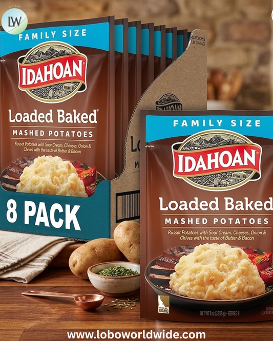 Idahoan Loaded Baked Mashed Potatoes, 8 Ounce (Pack of 8)