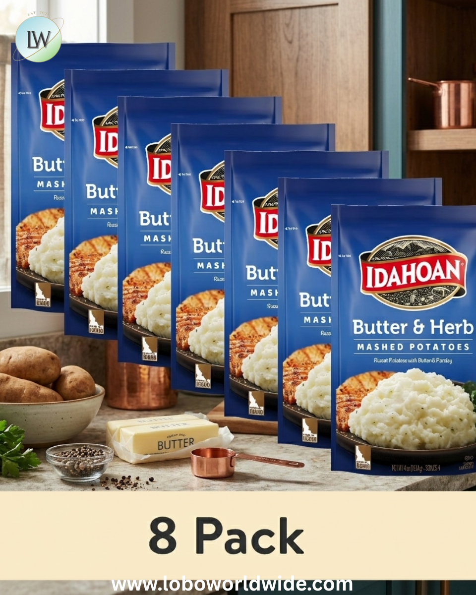 Idahoan Butter & Herb Mashed Potatoes Side Dish, 4 oz