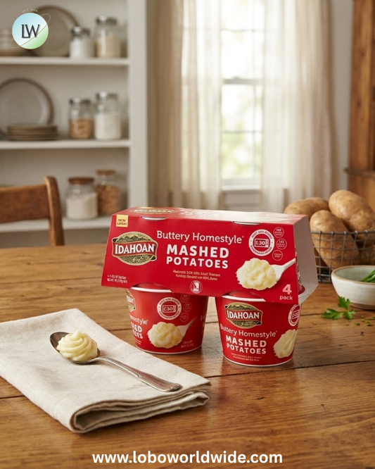 Idahoan Buttery Homestyle Mashed Potatoes Cups, 1.5 oz, 4 Count