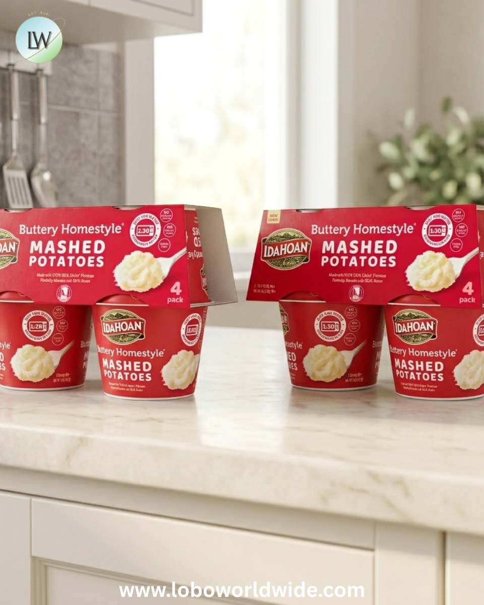 Idahoan Buttery Homestyle Mashed Potatoes Cups, 1.5 oz, 4 Count