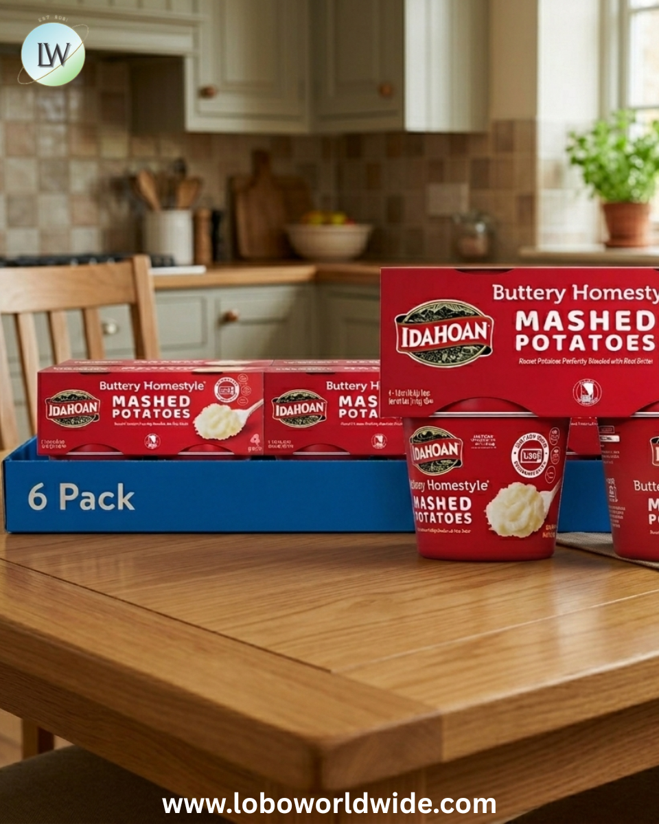 Idahoan Buttery Homestyle Mashed Potatoes Cups, 1.5 oz, 4 Count