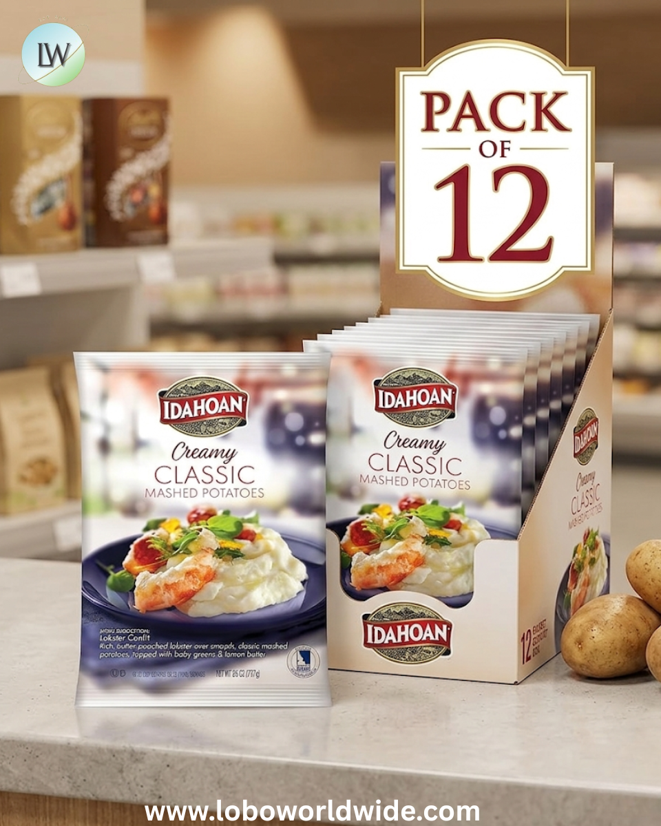 Idahoan® Creamy Classic Mashed Potatoes, 26 oz. Pouches (Pack of 12)