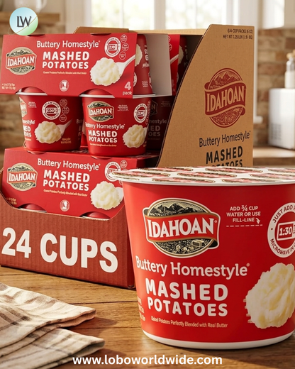 Idahoan Mashed Potatoes Cup, 1.5oz (Pack of 24)