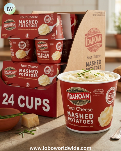 Idahoan Mashed Potatoes Cup, 1.5oz (Pack of 24)