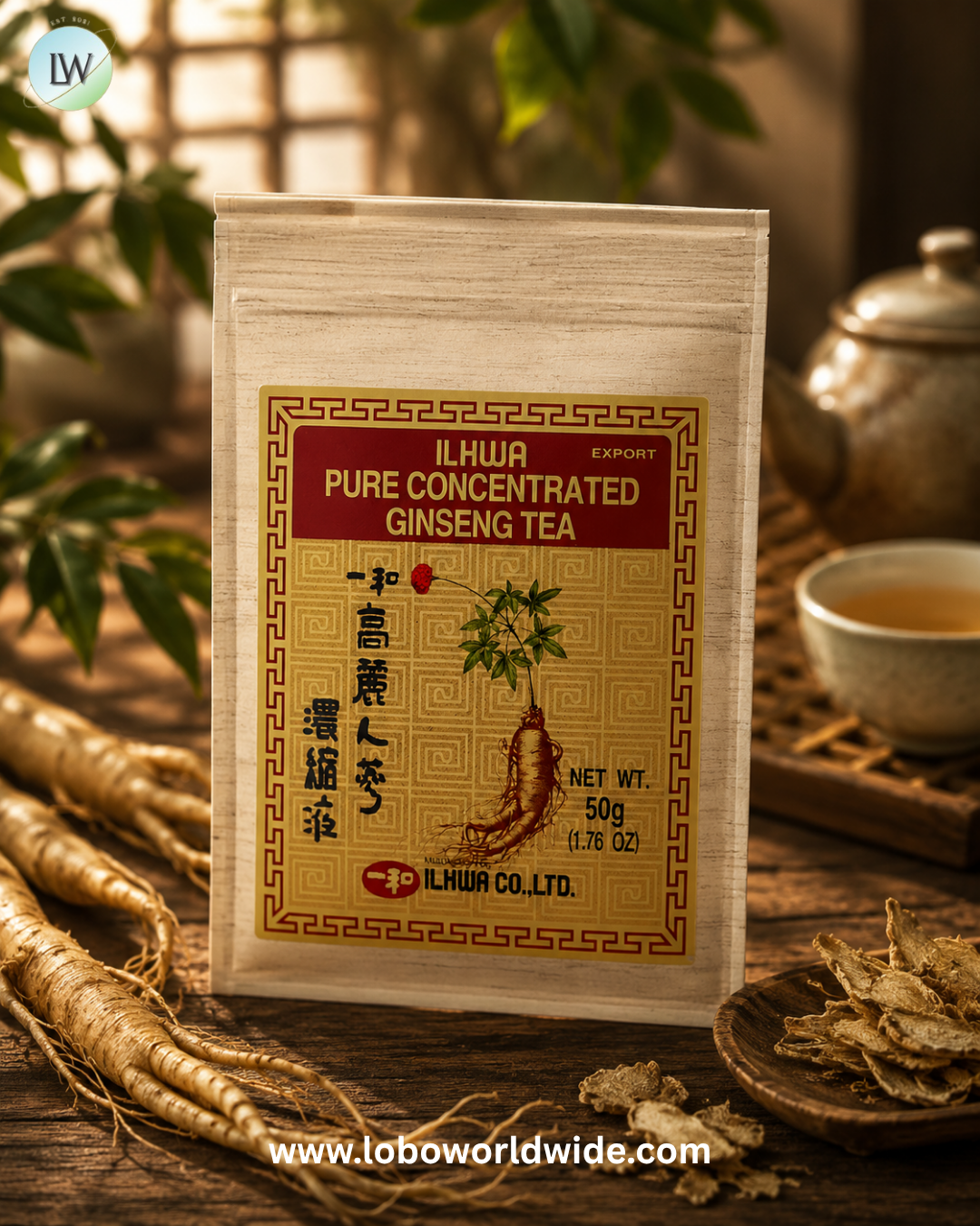 Ilhwa, Pure Concentrated Ginseng Tea, 1.76 oz (50 g)