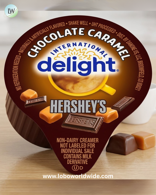 International Delight Hersheys Chocolate Caramel Coffee Creamer -- 288 per case