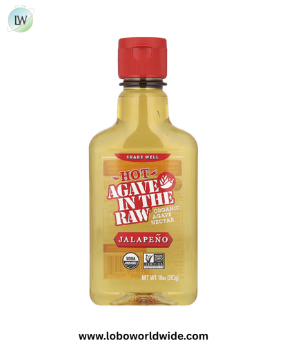 In the Raw, Organic Hot Agave In The Raw®, Jalapeno, 10 oz (283 g)