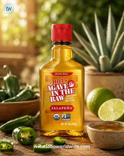 In the Raw, Organic Hot Agave In The Raw®, Jalapeno, 10 oz (283 g)