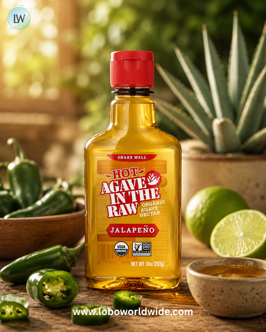 In the Raw, Organic Hot Agave In The Raw®, Jalapeno, 10 oz (283 g)