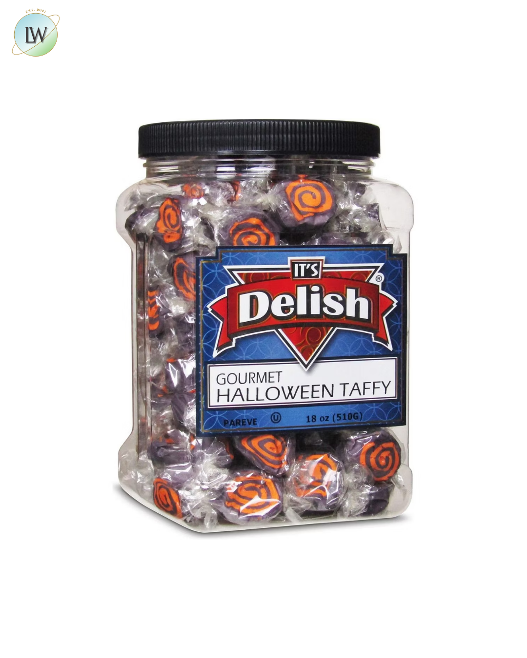 It's Delish Halloween Black & Orange Cream Taffy Chews, 18 oz.