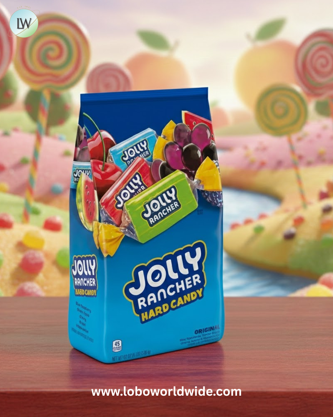 JOLLY RANCHER Assorted Fruit Flavored Hard Candy Bulk Bag, 5 lb – Lobo ...