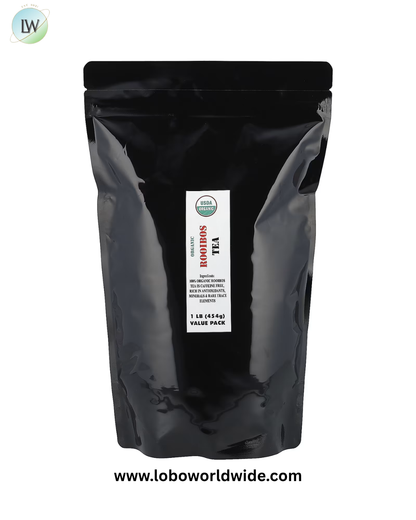 J&R Port Trading, Organic Rooibos Tea, Caffeine Free, 1 lb (454 g)