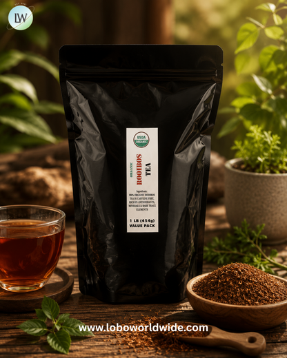 J&R Port Trading, Organic Rooibos Tea, Caffeine Free, 1 lb (454 g)
