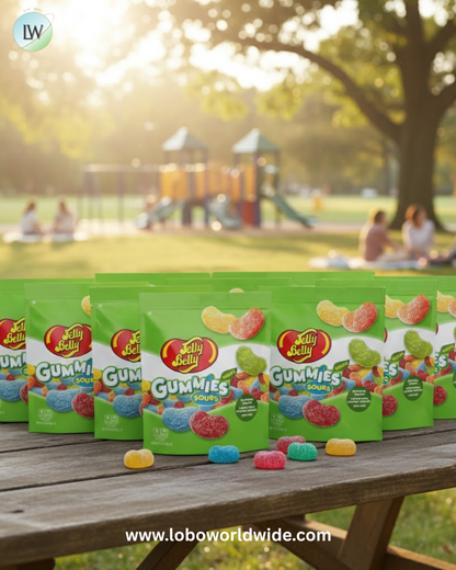 Jelly Belly Assorted Sour Gummies 14 oz Pouch Bag