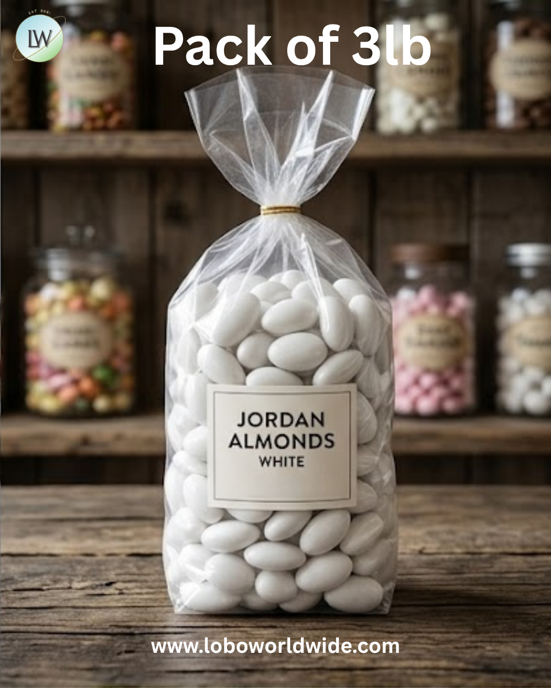 Jordan Almonds White