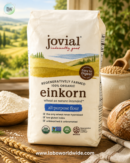Jovial, Organic Einkorn All-Purpose Flour, 32 oz (907 g)