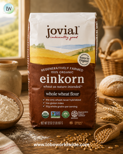 Jovial, Organic Einkorn Whole Wheat Flour, 32 oz (907 g)